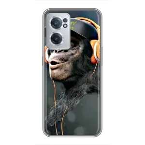 Чохол з Мавпами OnePlus Nord CE 2 Lite 5G - (AlphaPrint) (В навушниках)