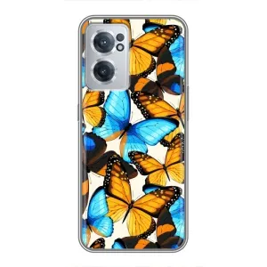 Чохол з принтом для OnePlus Норд ЦЕ 2 Лайт 5Ж - (Прикольні) (AlphaPrint) (Яскраві метелики)