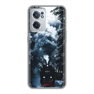 Новорічні, Святкові Чохли для OnePlus Nord CE 2 Lite 5G - 2024 год (Зимовий потяг)