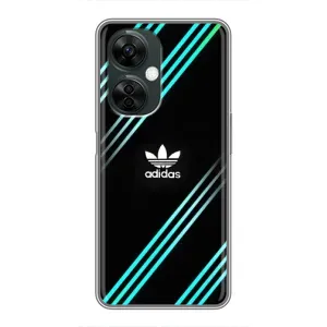 Чохли Адидас для OnePlus Nord CE 3 Lite (AlphaPrint) (Адідас з полосами)