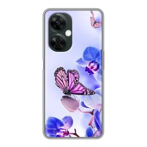Чехлы с Цветами для OnePlus Nord CE 3 Lite (VPrint) (Бабочка на цветочке)