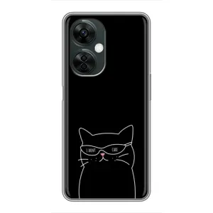 Чохол з малюнком кіт на OnePlus Nord CE 3 Lite (Байдужий кіт)