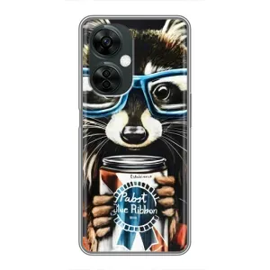 Чохол з принтом для OnePlus Норд СЕ 3 Лайт - (Прикольні) (AlphaPrint) (Єнот з банкою)