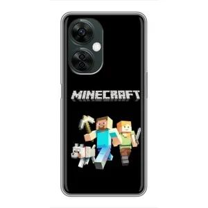 Чохол Майнкрафт на OnePlus Nord CE 3 Lite (AlphaPrint) Minecraft (герої Minecraft)
