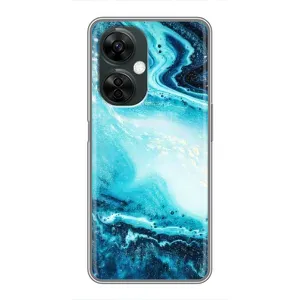 Мраморний чехол на OnePlus Nord CE 3 Lite (VPrint) (Блакитний мрамор)