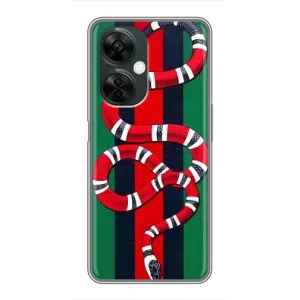 Чохли  GUCCI для OnePlus Норд СЕ 3 Лайт (AlphaPrint) (Gucci змія)