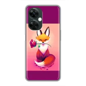 Чохли з картинкою Лисичка для OnePlus Nord CE 3 Lite (VPrint) (Лиса з трояндою)