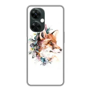 Чохли з картинкою Лисичка для OnePlus Nord CE 3 Lite (VPrint) (Лиса в квітах)