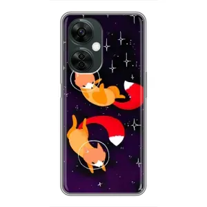 Чохли з картинкою Лисичка для OnePlus Nord CE 3 Lite (VPrint) (Лисички космонавти)
