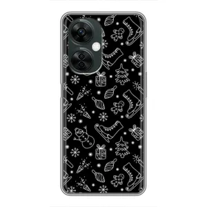 Новорічні, Святкові Чохли для OnePlus Nord CE 3 Lite - 2024 год (Новорічний фон)