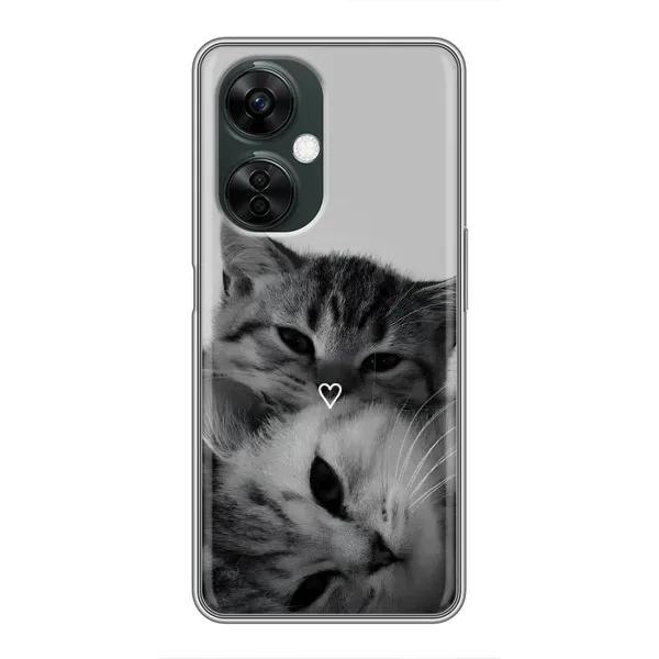 Чохол з принтом «Пара котів» для OnePlus Nord CE 3 Lite