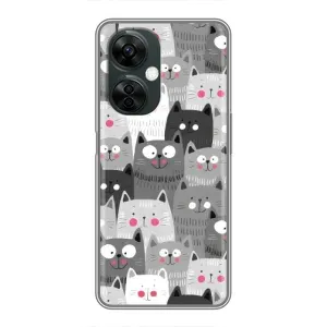 Чохли з Котиками для OnePlus Nord CE 3 Lite (VPrint) (Мальовані котики)