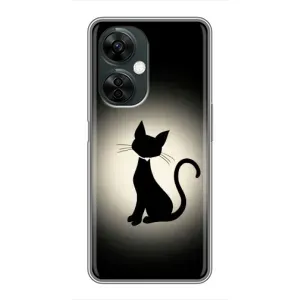 Чохол з принтом для OnePlus Nord CE 3 Lite (AlphaPrint) Модні коти (Силует котика)