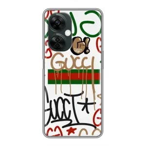 Бренднові Чохли для OnePlus Nord CE 3 Lite - (PREMIUMPrint) (Стиль GUUCI)