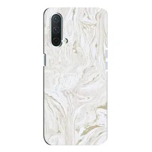 Мраморний чехол на OnePlus Nord CE 5G (VPrint) (Білий мрамор)