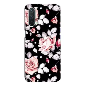 Чохли з квітами для OnePlus Nord CE 5G (VPrint) (Квіти на чорному)