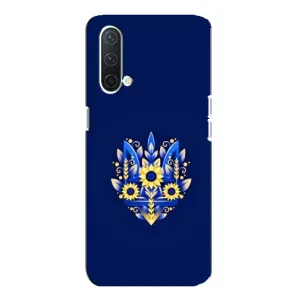 Чохли для OnePlus Nord CE 5G Укр. Символіка (AlphaPrint) (Квітковий Герб)