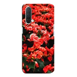Чохли з квітами для OnePlus Nord CE 5G (VPrint) (Квіти червоні)