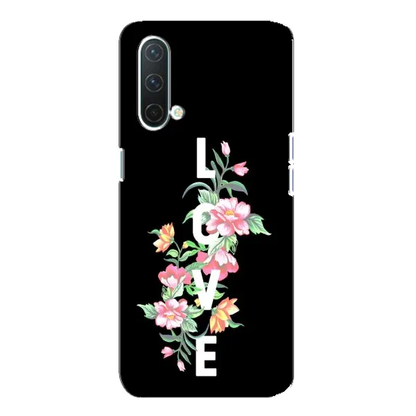 Чехол с принтом «Цветы LOVE» для OnePlus Nord CE 5G