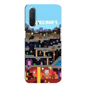 Чохол Майнкрафт на OnePlus Nord CE 5G (AlphaPrint) Minecraft (фон Minecraft)