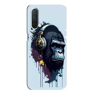 Чохол з Мавпами OnePlus Nord CE 5G - (AlphaPrint) (Горила в навушниках)