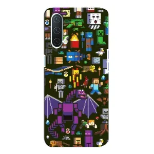 Чохол Майнкрафт на OnePlus Nord CE 5G (AlphaPrint) Minecraft (Колаж Майнкрафт)