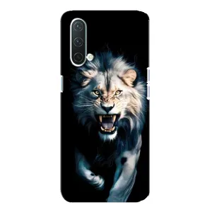 Чохол з картинкою 'Хижаки' для OnePlus Nord CE 5G (Лев у темряві)