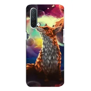 Чохли з картинкою Лисичка для OnePlus Nord CE 5G (VPrint) (Лисичка в космосі)