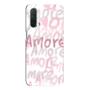 Чохол з розовим принтом для OnePlus Nord CE 5G (Аморе любов)