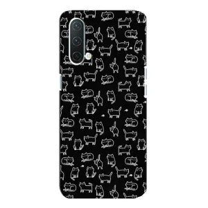 Чохол з принтом для OnePlus Nord CE 5G (AlphaPrint) Модні коти (Маленькі котики)