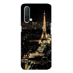Чохол Ейфелева Вежа OnePlus Nord CE 5G - (AlphaPrint) (Нічний Париж)