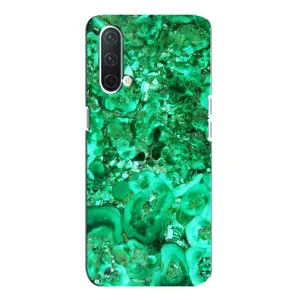 Мраморний чехол на OnePlus Nord CE 5G (VPrint) (Салатовий Мрамор)