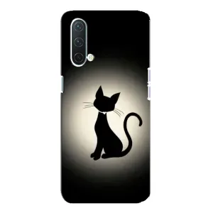 Чохол з принтом для OnePlus Nord CE 5G (AlphaPrint) Модні коти (Силует котика)