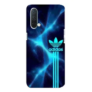 Чохли Адидас для OnePlus Nord CE 5G (AlphaPrint) (Синій Адідас)