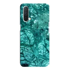 Мраморний чехол на OnePlus Nord CE 5G (VPrint) (Зелений мрамор)