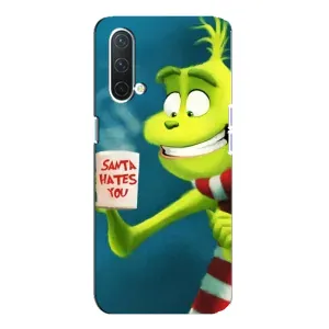 Різдвяні Чохли для OnePlus Nord CE 5G (VPrint) (Зелений Грінч)