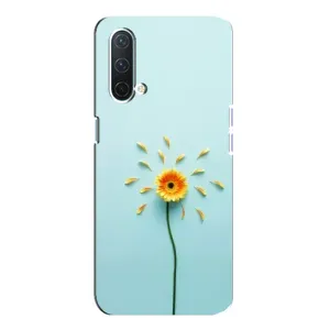 Чохли з квітами для OnePlus Nord CE 5G (VPrint) (Жовта квітка)