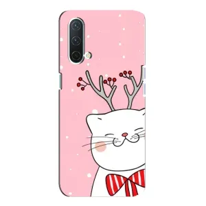 Новорічні Чохли для OnePlus Норд CE 5G (VPrint) (Зимовий кіт)