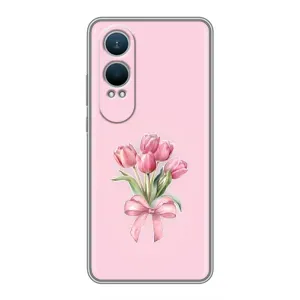 Чохол з розовим принтом для OnePlus Nord CE4 Lite (Букет квітів)