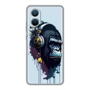 Чохол з принтом «Горила в навушниках» для OnePlus Nord CE4 Lite
