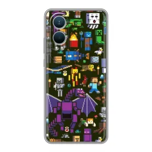 Чехол с принтом «Коллаж Майнкрафт» для OnePlus Nord CE4 Lite