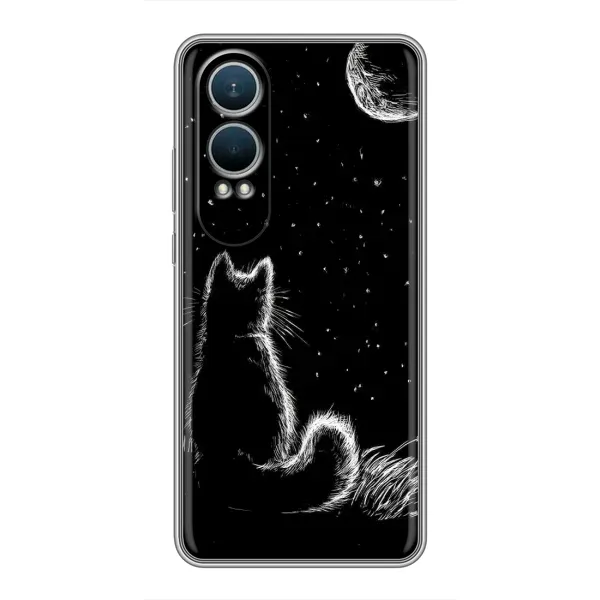 Чохол з принтом «Котик і місяць» для OnePlus Nord CE4 Lite Чохол з принтом «Котик і місяць» для OnePlus Nord CE4 Lite