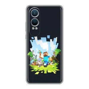 Чехол с принтом «персонажи Minecraft» для OnePlus Nord CE4 Lite