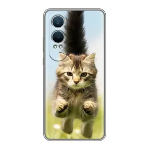 Чехлы с Котиками для OnePlus Nord CE4 Lite (VPrint) (Прыжок кота)