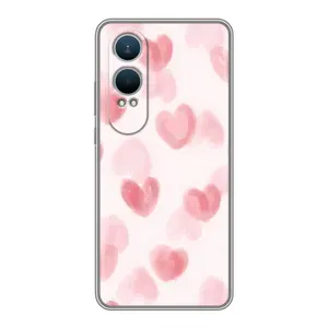 Чохол з розовим принтом для OnePlus Nord CE4 Lite (Рожеві сердечки)