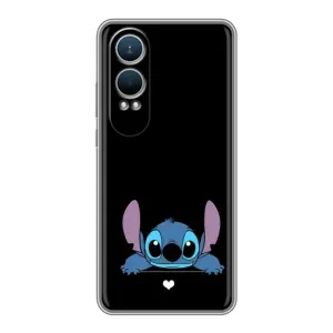 Чохол з принтом Стіч на OnePlus Nord CE4 Lite (Стіч на чорному)
