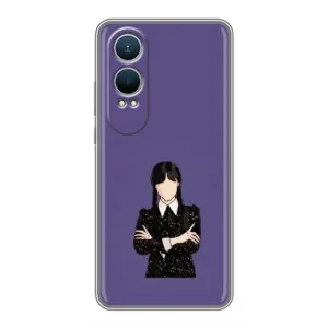 Чохли Венсдей на OnePlus Nord CE4 Lite Уенсдей (AlphaPrint) (Венздей у чорному)