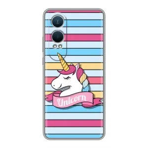 Чохол для ВанПлас Норд СЕ4 Лайт - (Єдинорожки - Новинки) (AlphaPrint) (Unicorn)