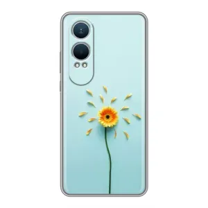 Чохли з квітами для OnePlus Nord CE4 Lite (VPrint) (Жовта квітка)