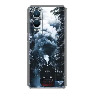 Новорічні, Святкові Чохли для OnePlus Nord CE4 Lite - 2024 год (Зимовий потяг)